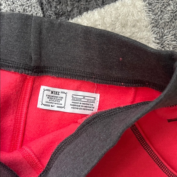 Nike Kids Pink  Joggers with Charcoal Waistband - Picture 4 of 6